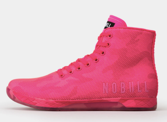 NOBULL MUJER TRAINER NEON PINK CAMO HIGH TOP