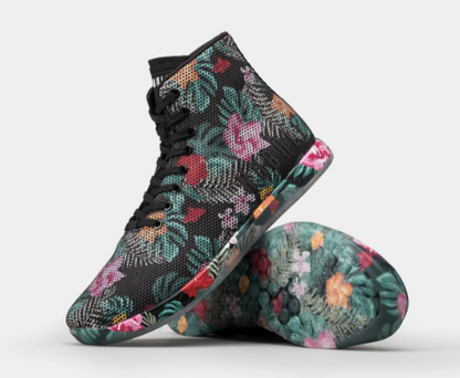 NOBULL MUJER TRAINER FLORAL HIGH TOP TROPICAL MIDNIGHT