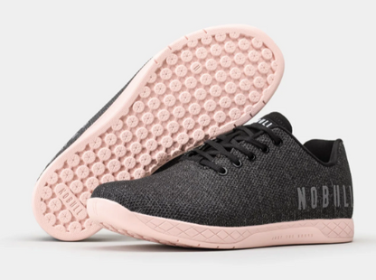 NOBULL MUJER TRAINER BLACK HEATHER DUSTY ROSE