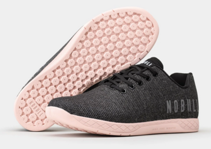 NOBULL HOMBRE TRAINER BLACK HEATHER DUSTY ROSE