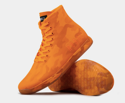 NOBULL MUJER TRAINER NEON ORANGE CAMO HIGH TOP