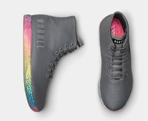 NOBULL HOMBRE TRAINER DARK GREY NEON GLITCH HIGH TOP