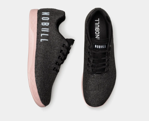 NOBULL MUJER TRAINER BLACK HEATHER DUSTY ROSE